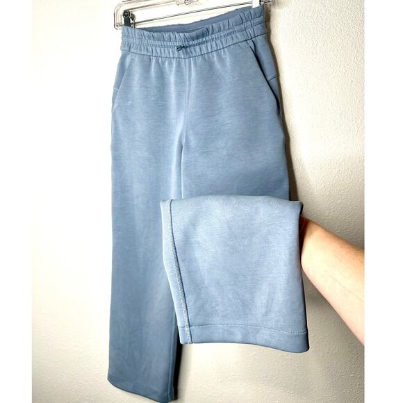 Lululemon Softstreme Pale Blue High Rise Drawstring Lounge Pant Size 2 Oversize - Picture 5 of 16